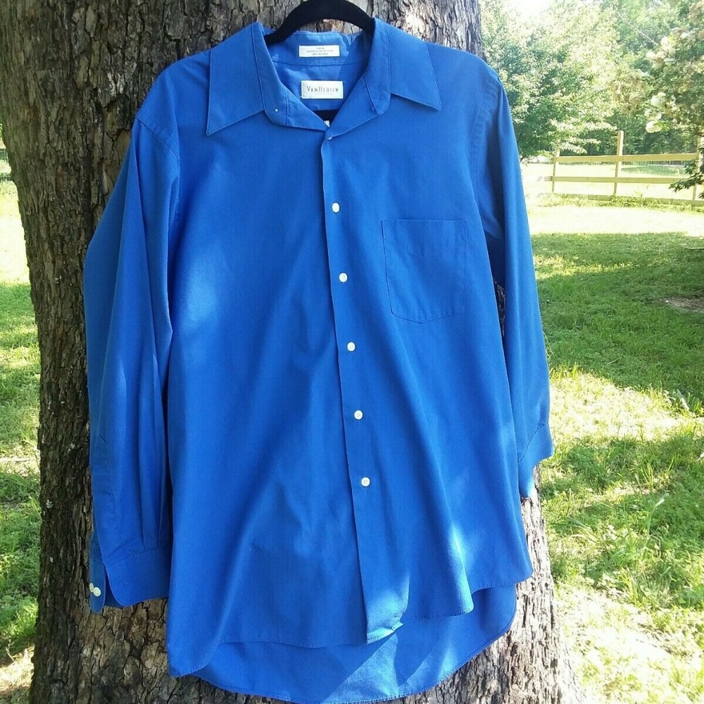 Van Heusen Wrinkle Free Button-Down Large 16 32/33